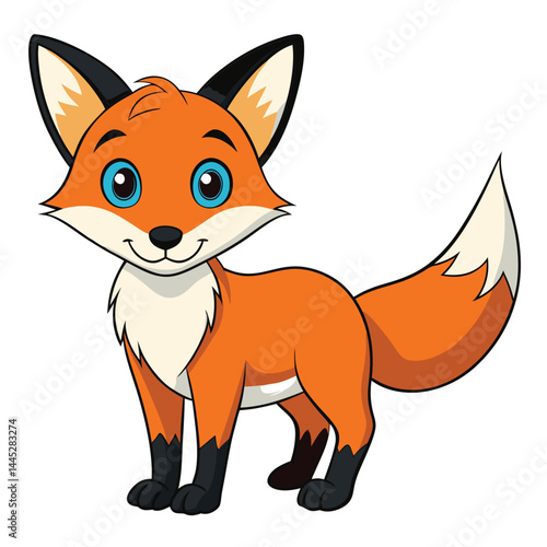 Maned Wolf (Cub) vector illustration	