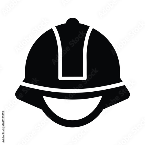 Firefighter Helmet Icon Vector Illustration