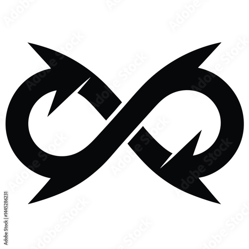 Rotating Circular Arrow Icon – Solid Black Oval Arrows Symbolizing Cycle or Refresh