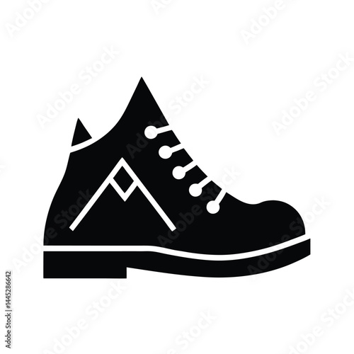 Hiking Boot Icon Vector Illustration
