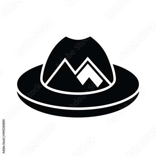 Hiking Hat Icon Vector Illustration