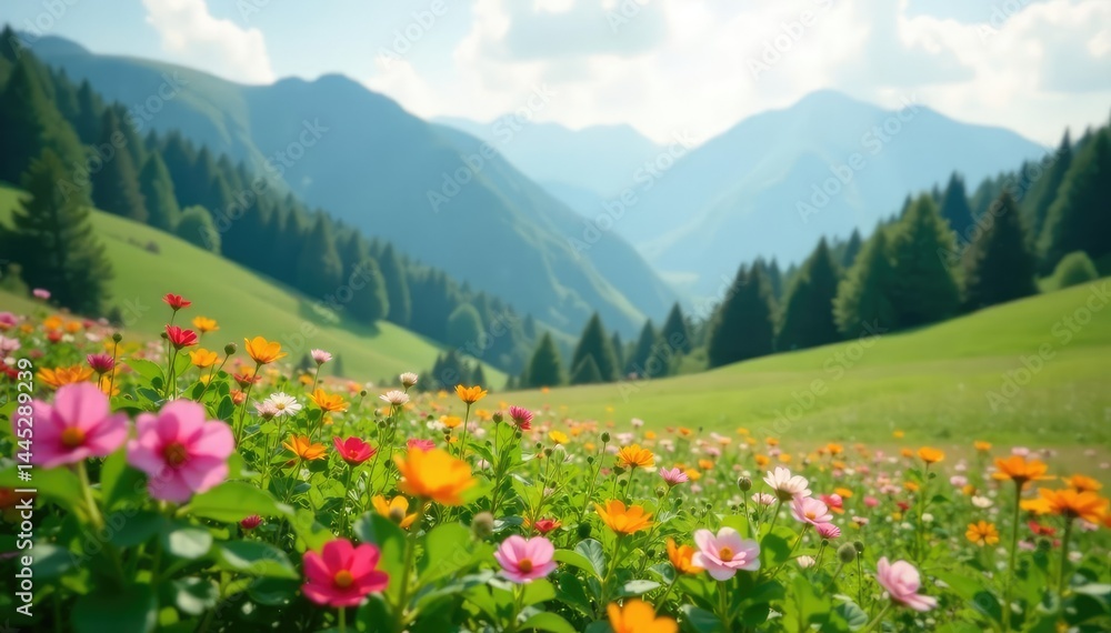 Blurred natural landscape, ideal for product placement, bright, river Blurred natural landscape, ideal for product placement, bright, river