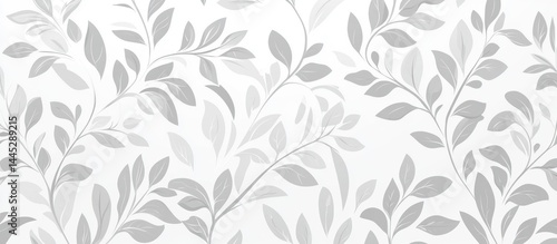 Delicate gray leaf pattern (1)