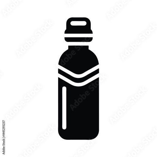 Water Bottle Vector Icon Graphic
