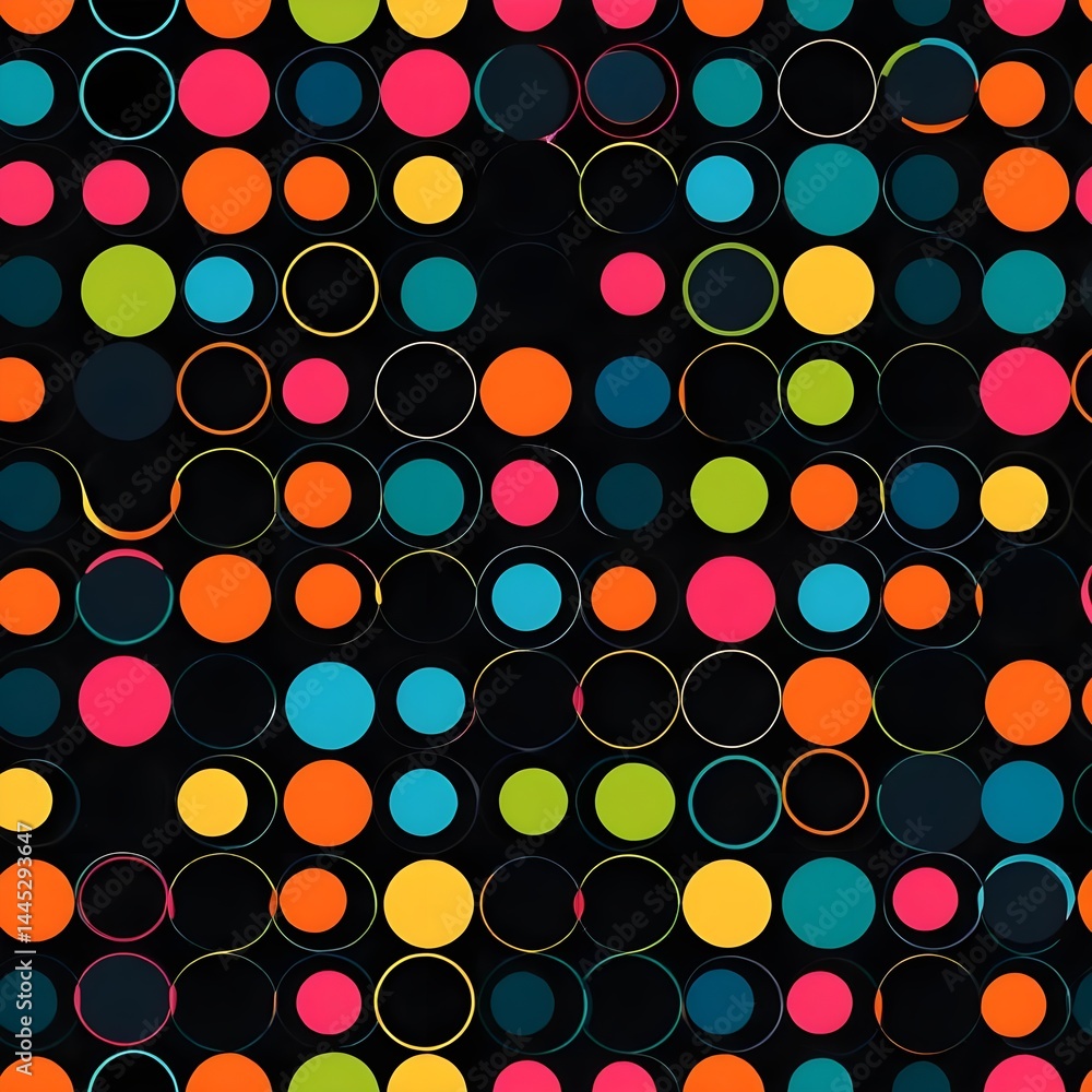 Abstract Colorful Circle Pattern Abstract Colorful Circle Pattern