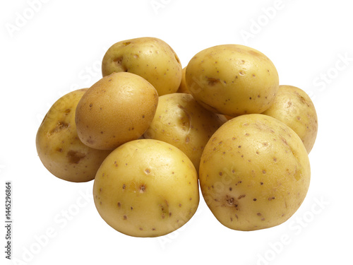 Potatoes isolated on white background