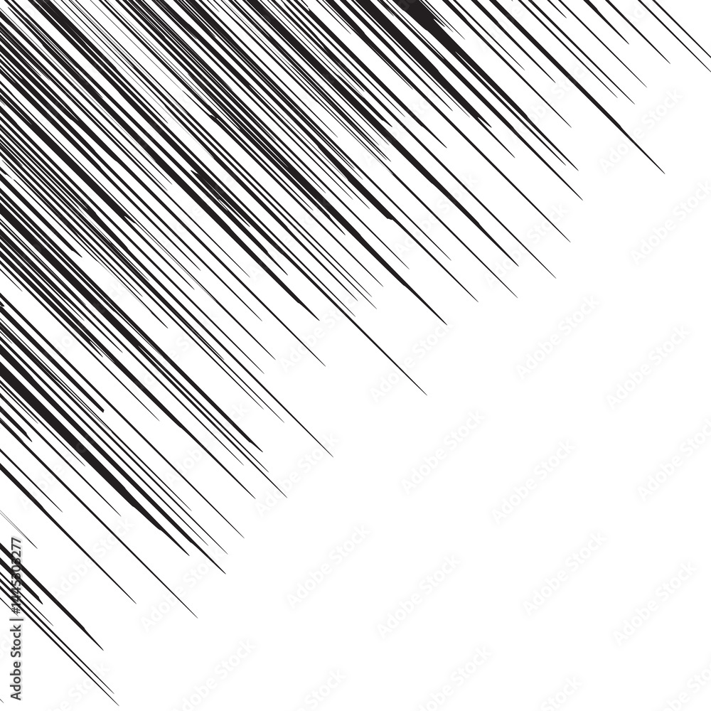 Obraz premium Comic book radial rays, manga or anime speed lines, zoom and motion effects. Cartoon action background. Pop art style elements. Vector illustration