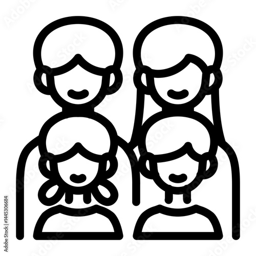 This Family icon is suitable for Family, Fathers Day, Family Day, etc