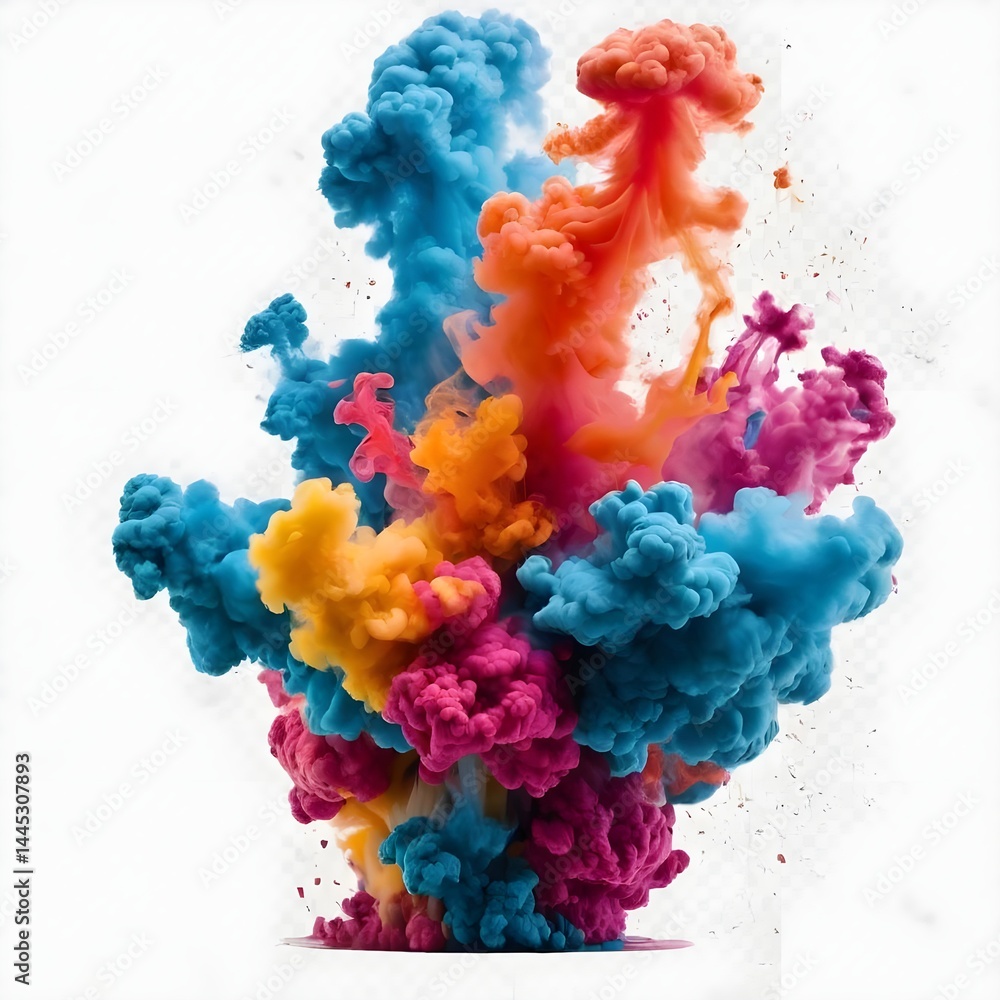 Fototapeta premium Abstract Colorful Ink Explosion