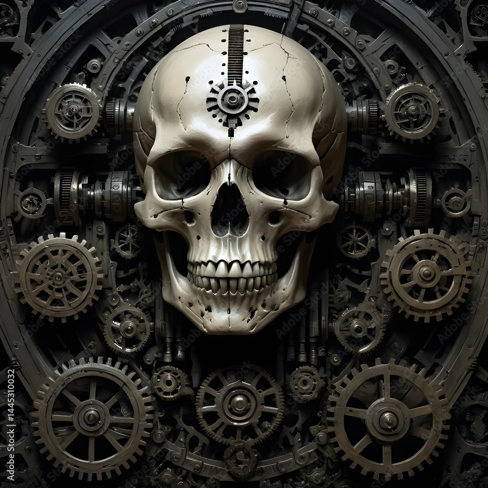 Mechanical Skull in Gears Mechanical Skull in Gears