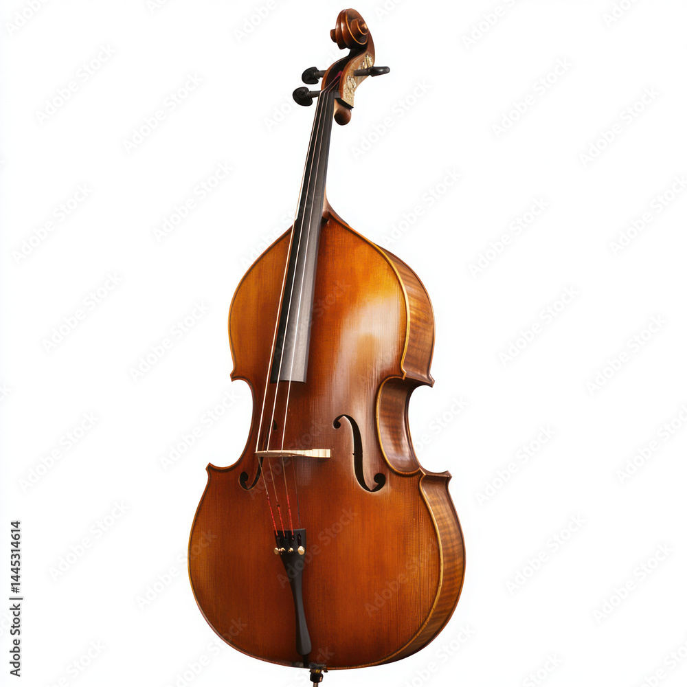 Naklejka premium violin isolated on white background
