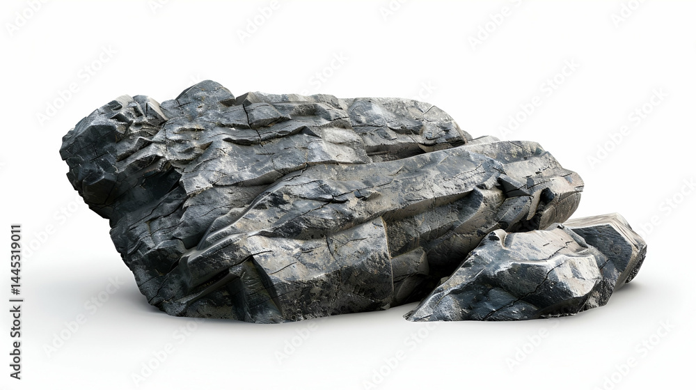 Gray Rock Formation 3D Render Gray Rock Formation 3D Render