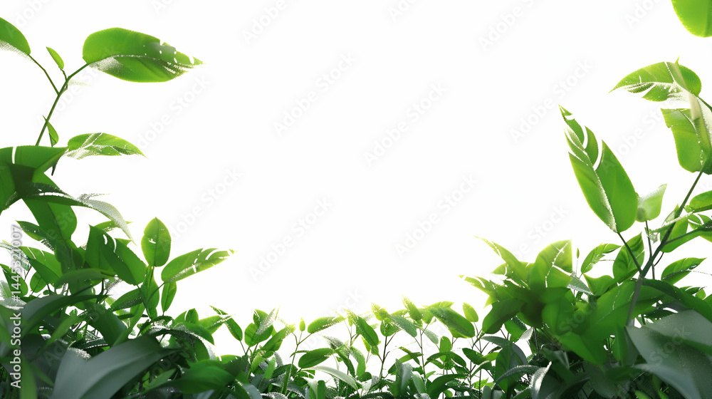 Fototapeta premium Lush Green Foliage 3D Render