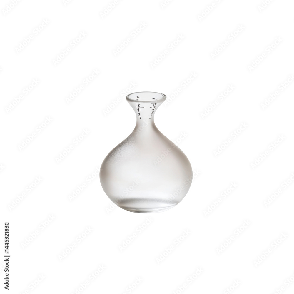Elegant White Glass Vase with Minimalist Design Elegant White Glass Vase with Minimalist Design