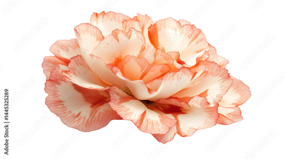 Elegant Carnation Flower Isolated on White Background for Creative Designs Elegant Carnation Flower Isolated on White Background for Creative Designs