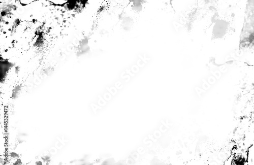 Abstract grunge black and white distressed texture background, noise background, Isolated on transparent background, PNG	