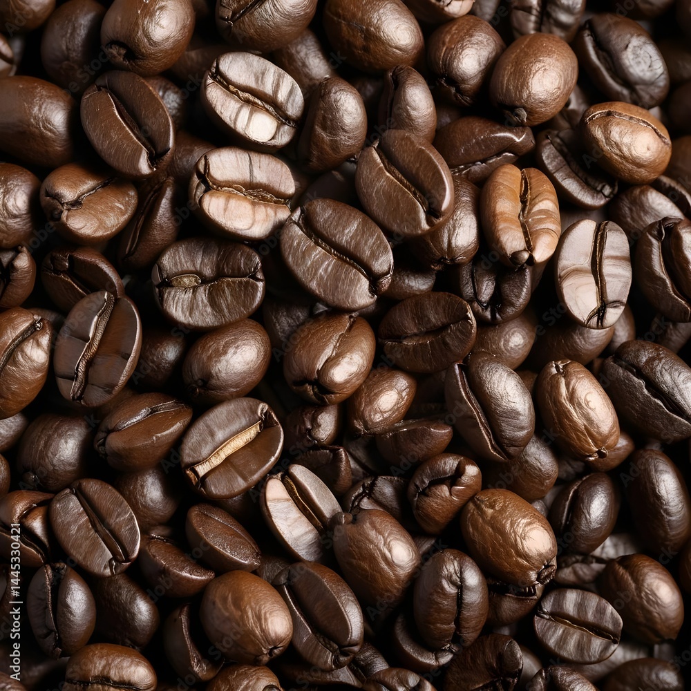 Fototapeta premium Roasted Coffee Beans Background