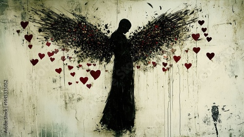 Fallen Angel Grunge Heartscape.