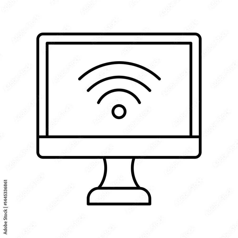 computer line icon