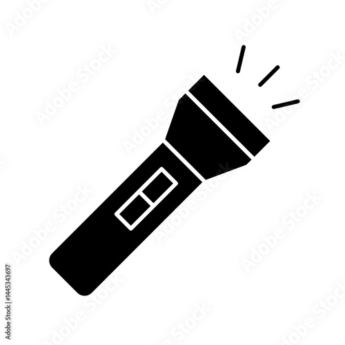 flashlight glyph icon