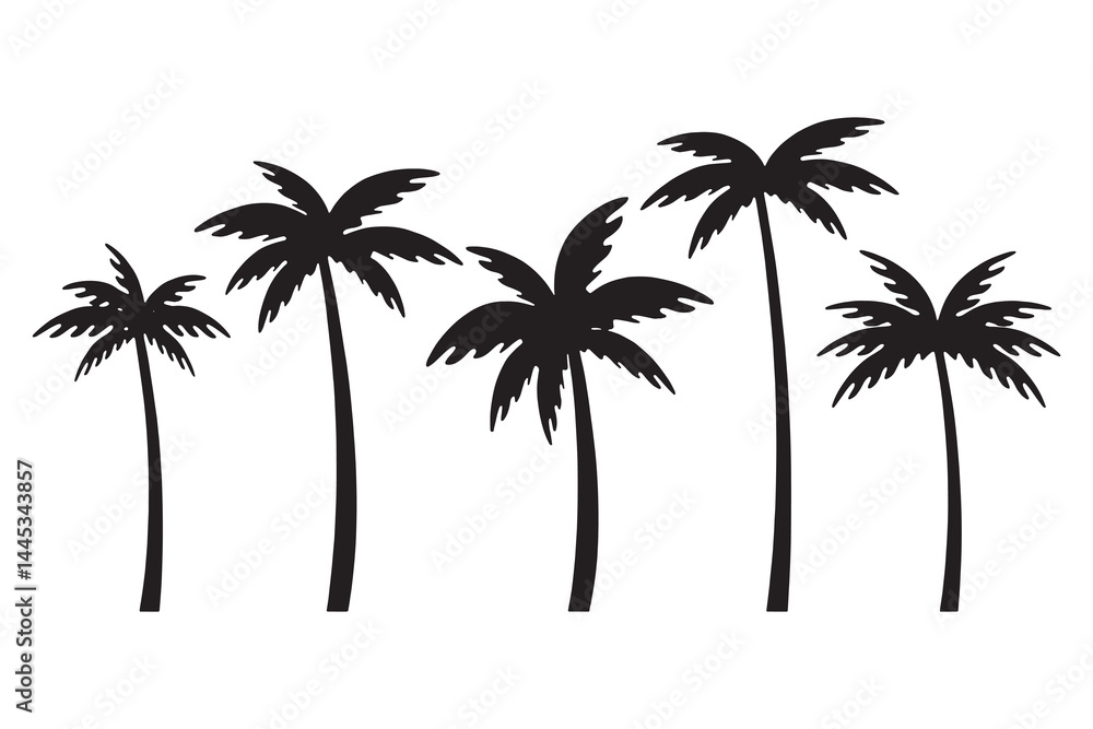 Obraz premium palm tree vector illustration