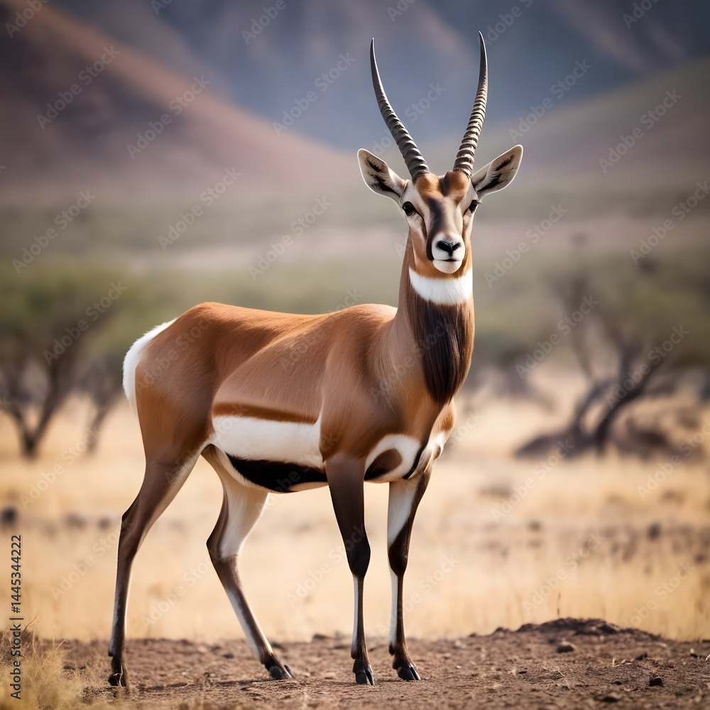 Arabian Oryx in the Desert Arabian Oryx in the Desert