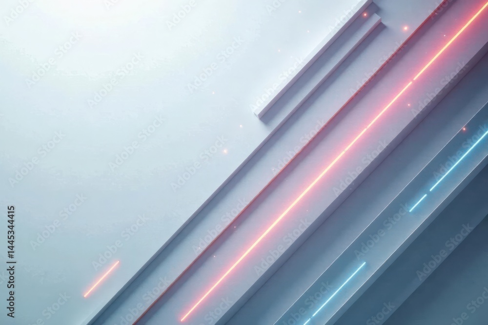 Subtle gray and white diagonal lines, geometric tech background , simple, angle, perspective