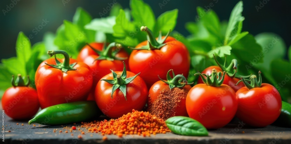 Vibrant vegetables, herbs, spices Fresh, colorful bounty , spice, aromatic, yellow