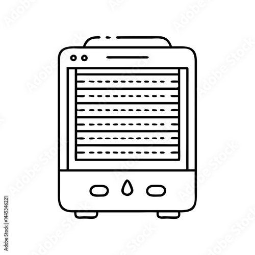 dehumidifier icon, dehumidifier line art - simple line art of dehumidifier, perfect for dehumidifier logos and icons
