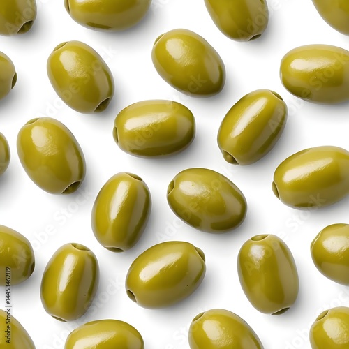 Green Olives Seamless Pattern