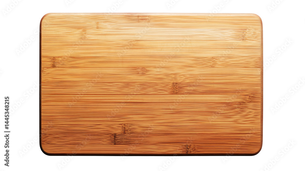 High-Quality Bamboo Cutting Board Isolated on White Background for Professional Kitchen Use High-Quality Bamboo Cutting Board Isolated on White Background for Professional Kitchen Use