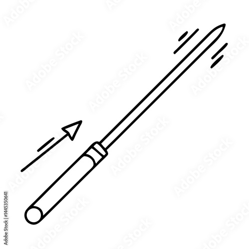javelin throw icon, javelin throw line art - simple line art of javelin throw, perfect for javelin throw logos and icons