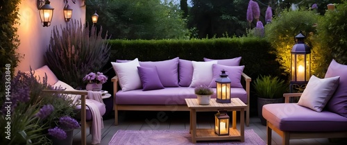 Lavender Evening Patio