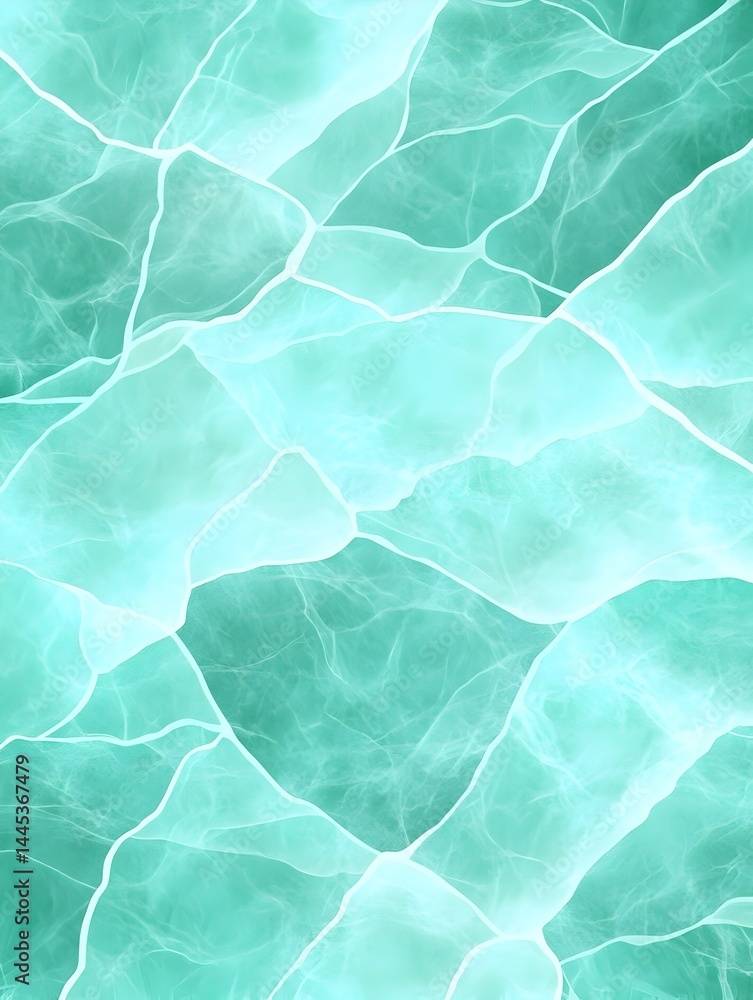 Fototapeta premium Teal abstract art with flowing, vein-like patterns creating a watery, textured effect