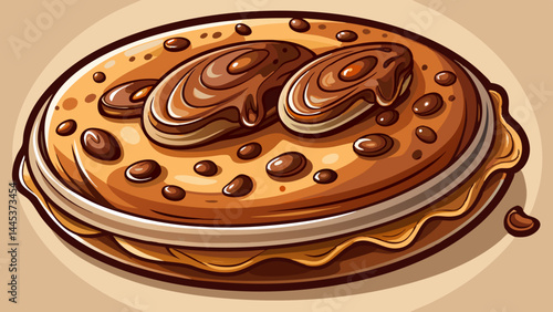 Crisp cookie edges hit rich chocolate with a splash.
Floating chips and chocolate ripples bring it to life.
Perfect balance of crunch and melt in one image.
Great for snack ads or sweet-themed vector 