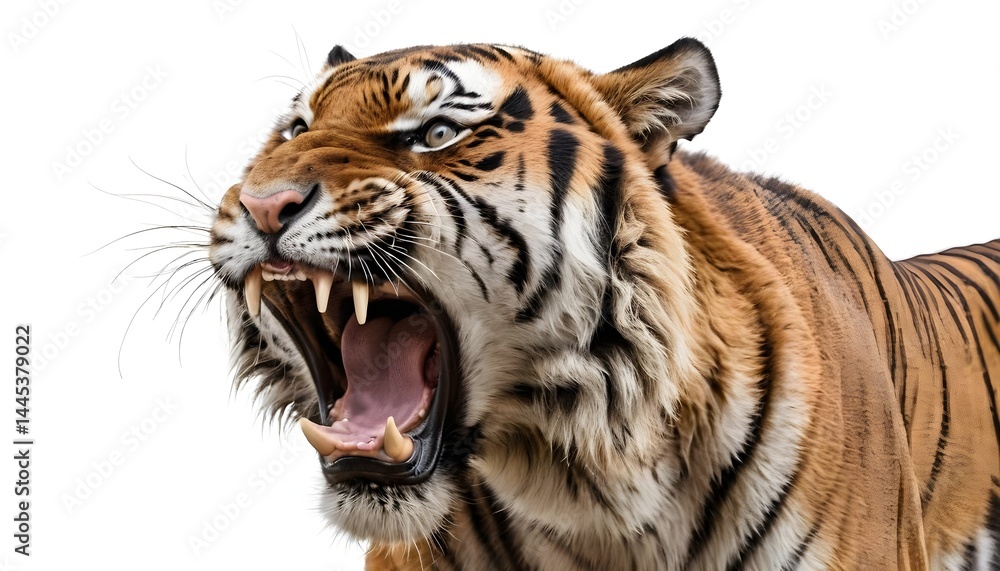 Fototapeta premium Roaring Tiger Close-up