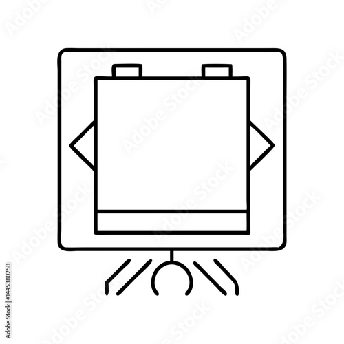 artboard icon, artboard line art - simple line art of artboard, perfect for artboard logos and icons