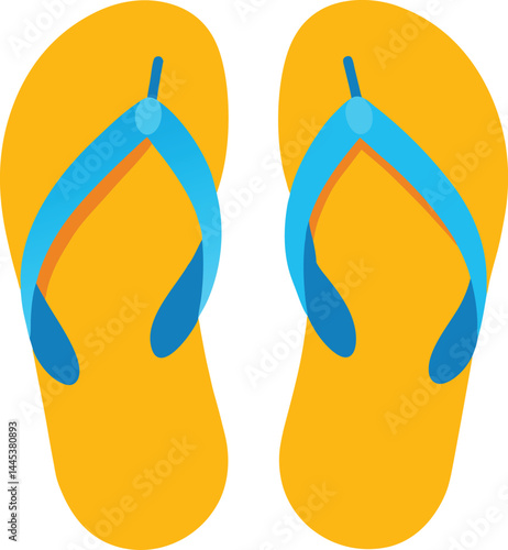 flip flops clipart vector on transparent background