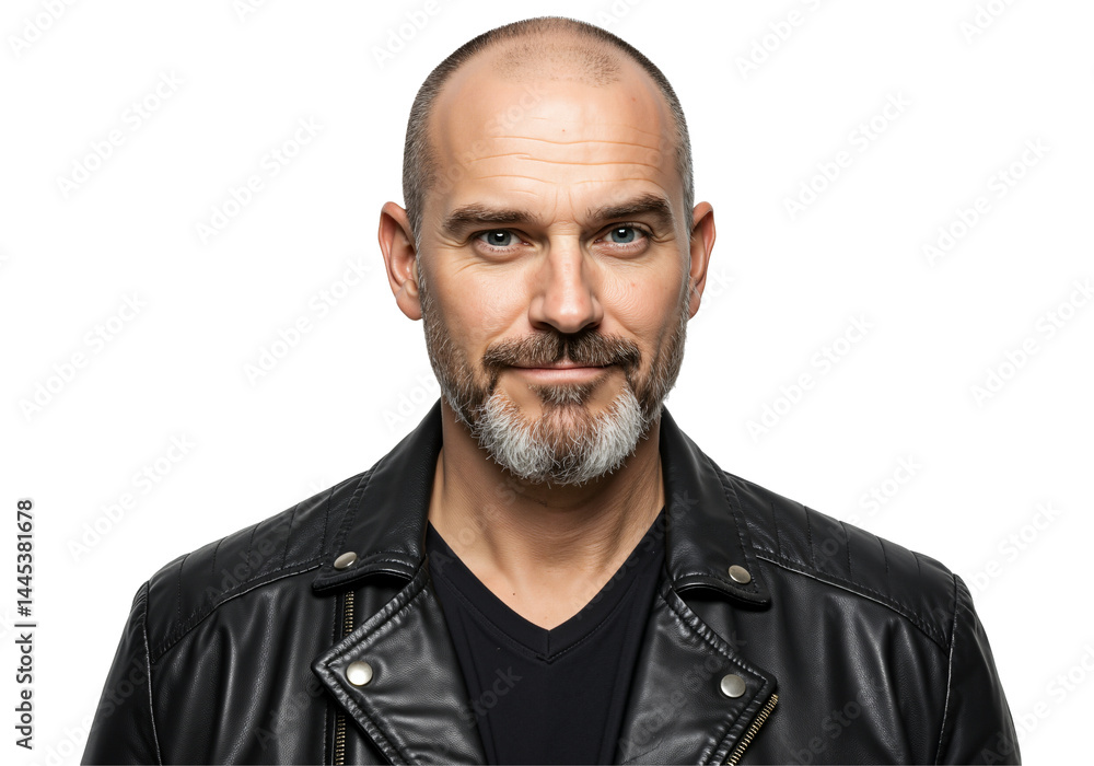 portrait of a middle-aged white man on transparent background portrait of a middle-aged white man on transparent background