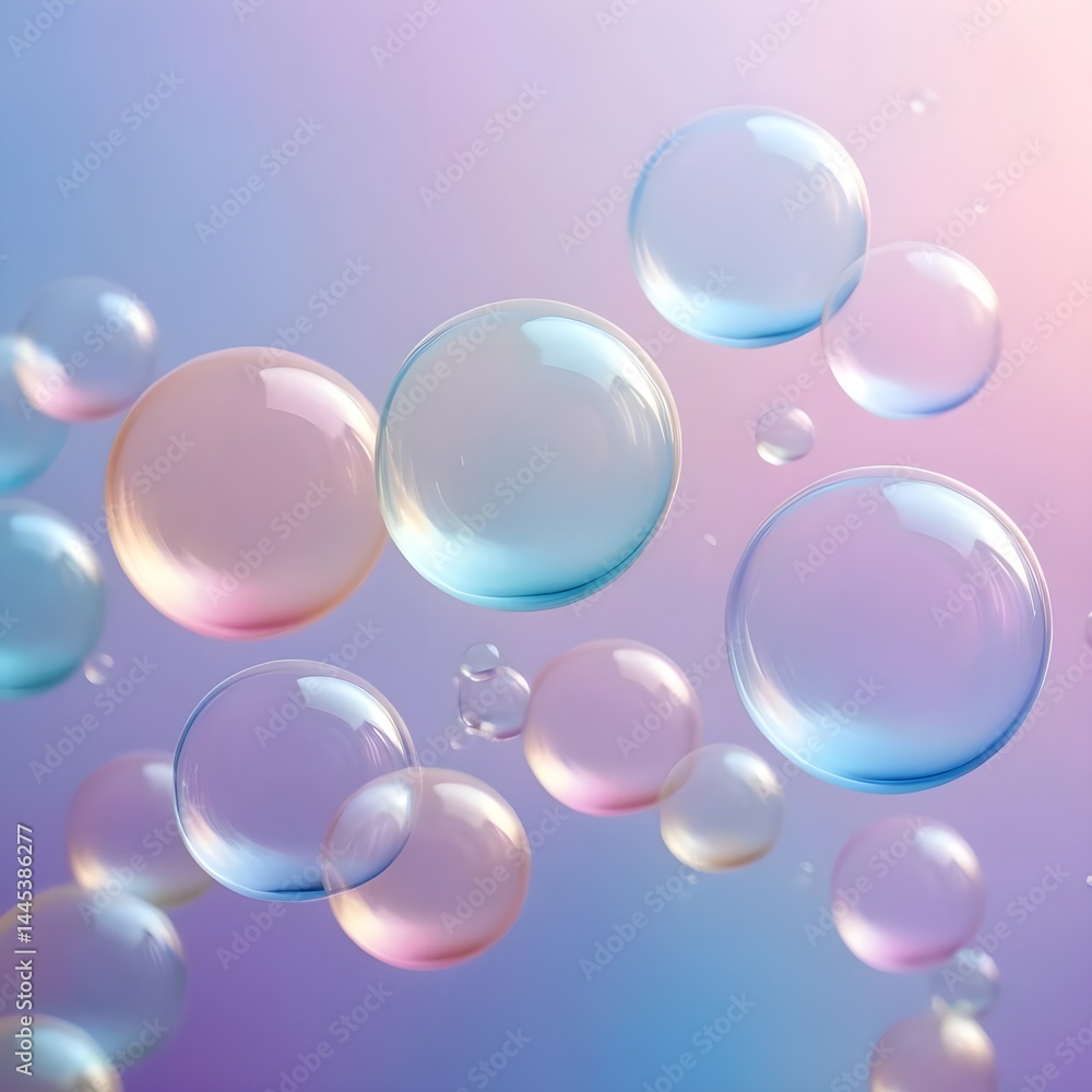 Floating Pastel Bubbles Abstract Background Floating Pastel Bubbles Abstract Background