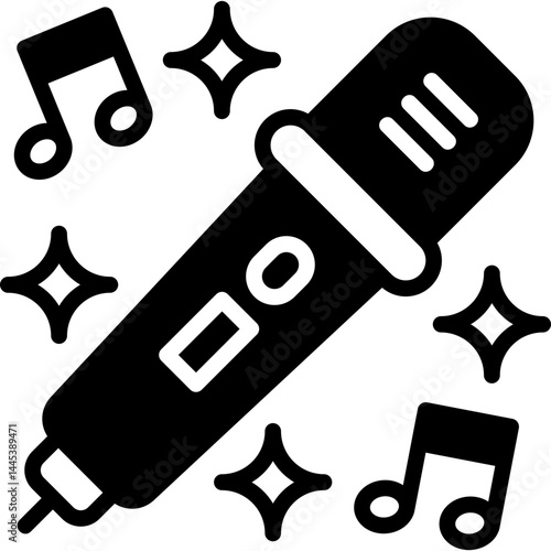 Karaoke glyph icon