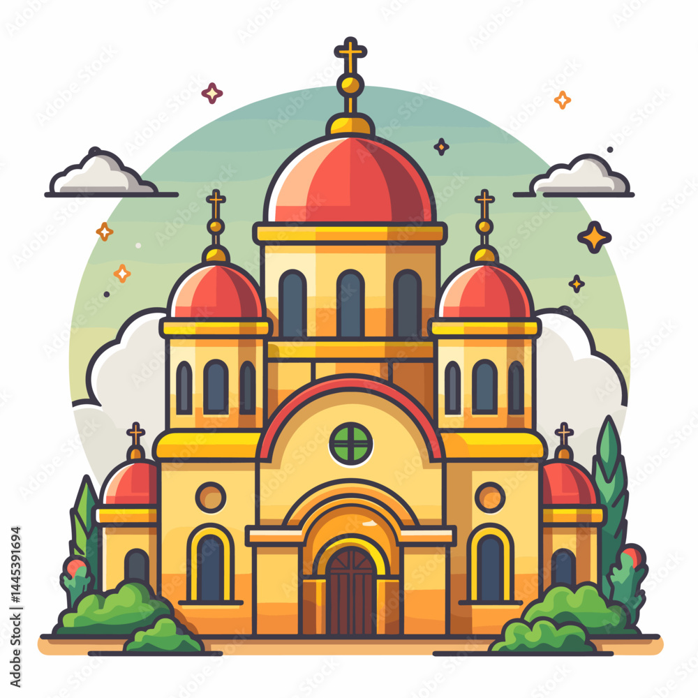 vector illustration of church vector illustration of church