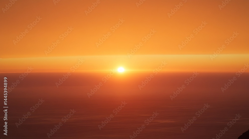 Obraz premium Sunrise or Sunset over a vast horizon