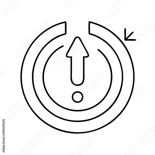 emergency shutdown icon, emergency shutdown line art - simple line art of emergency shutdown, perfect for emergency shutdown logos and icons