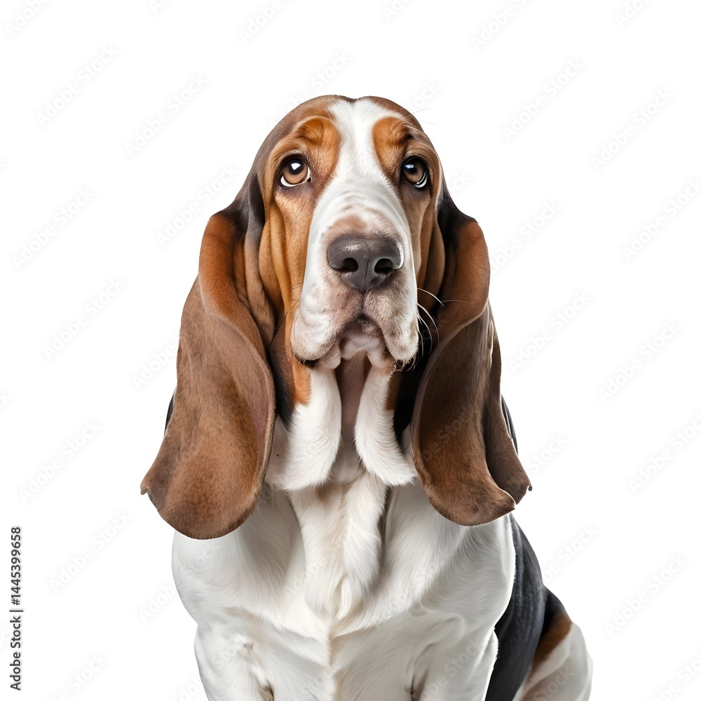 Adorable Basset Hound Puppy Looking Up Adorable Basset Hound Puppy Looking Up
