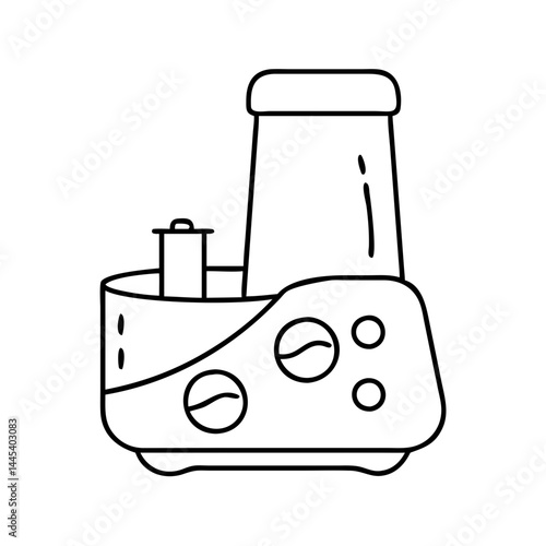 food processor icon, food processor line art - simple line art of food processor, perfect for food processor logos and icons