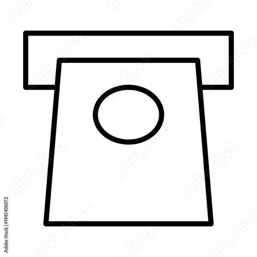 ATM icon vector sign template