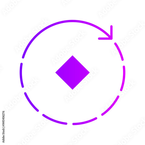 rotate gradient icon