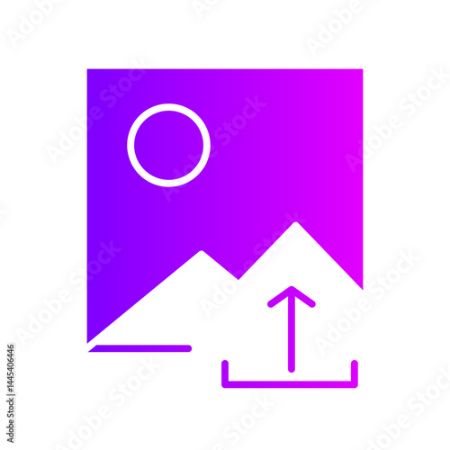 upload gradient icon
