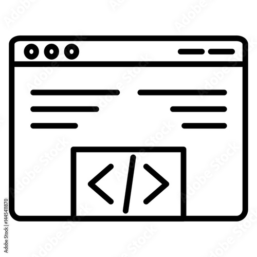 Web Coding Icon